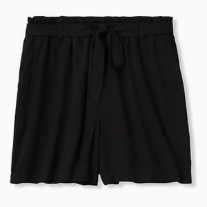 Torrid Black Challis Shorts 2x (18-20) Brand New